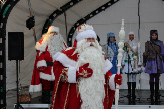 Дед Мороз и Йоулупукки прибыли в Лаппеенранту!